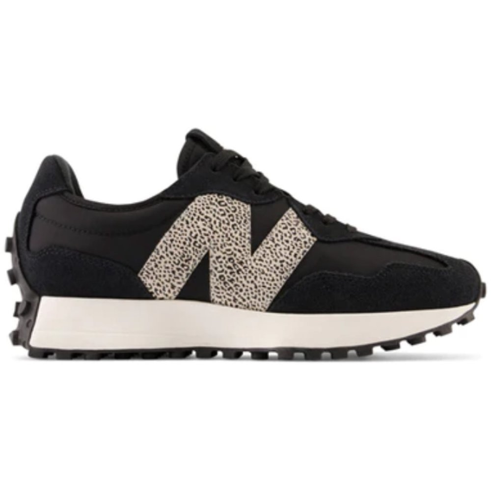 New Balance 327 Animal Print Logo Casual Women Sneakers Black Leopard various sz - Picture 3 of 11